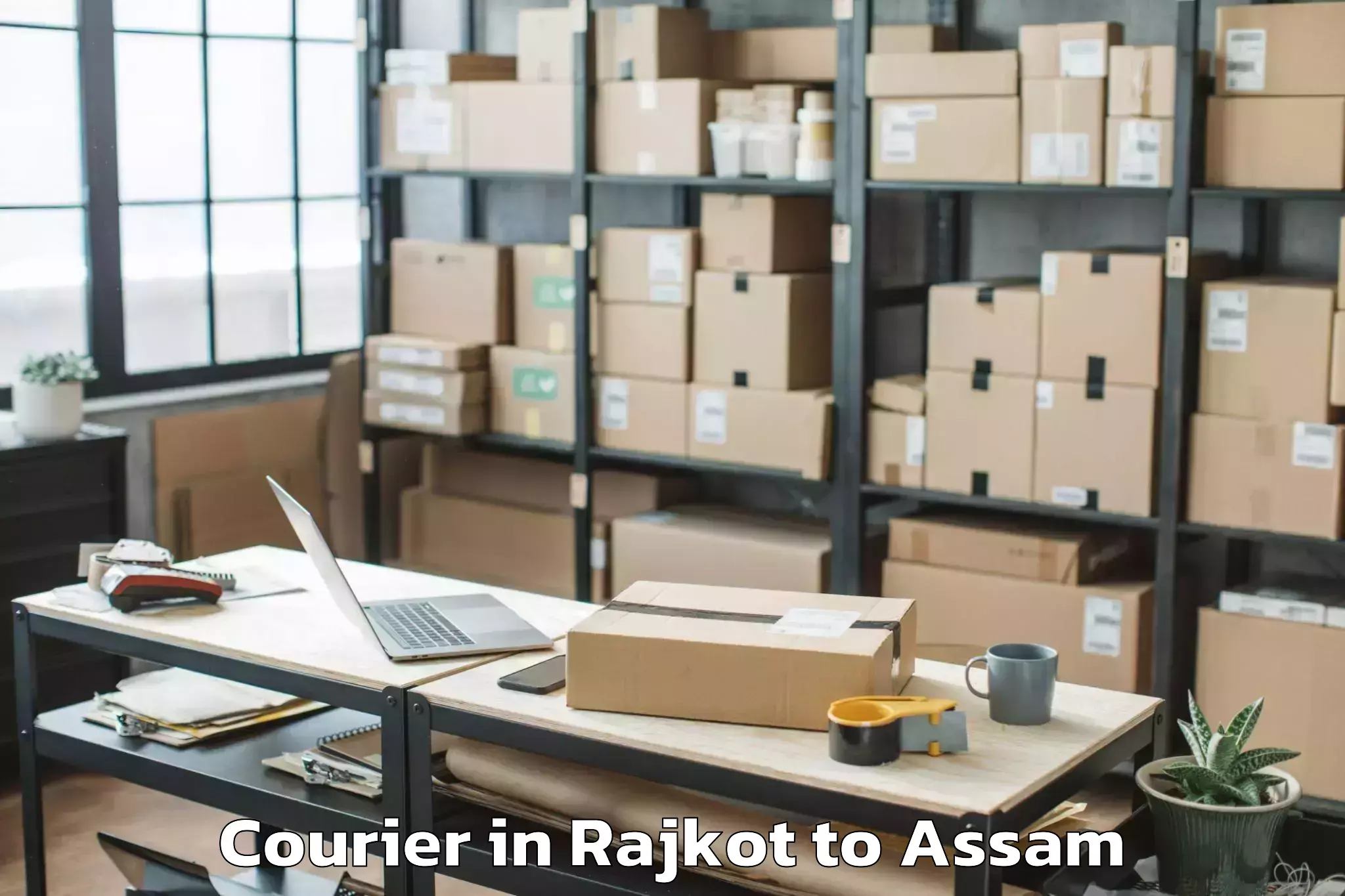 Efficient Rajkot to Baganpara Courier